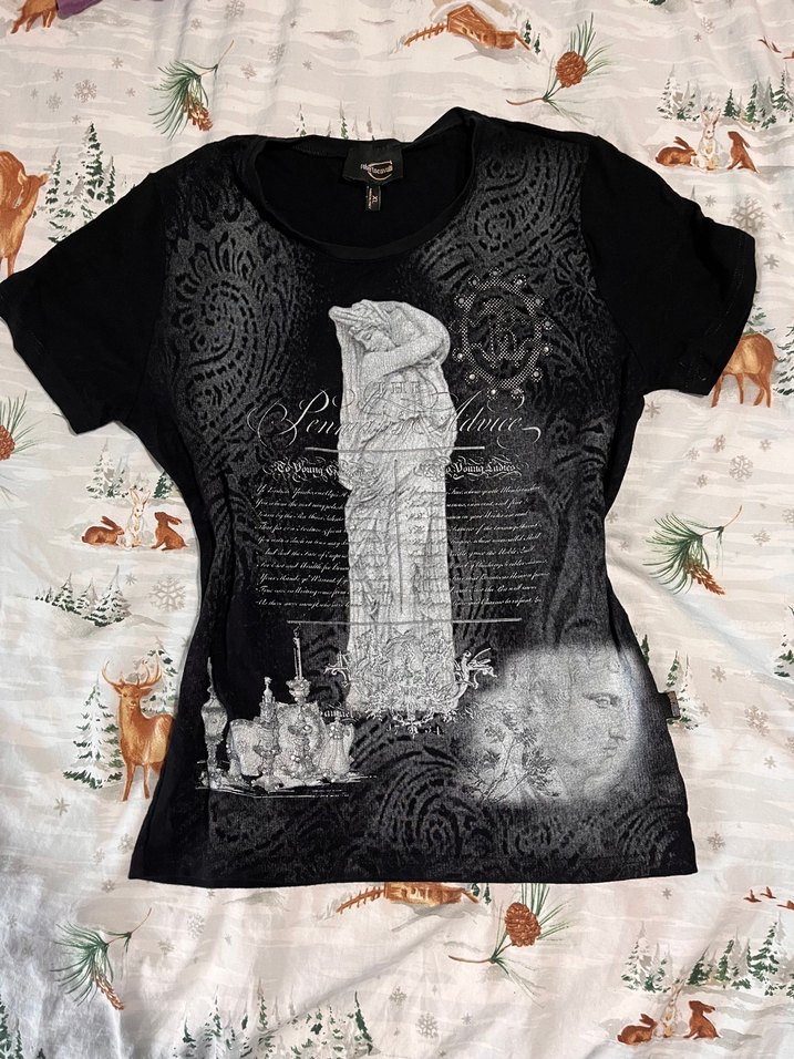 Siyah gotik tişört - Görsel 4