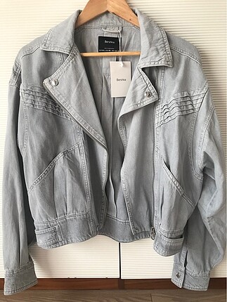 Bershka biker ceket+bluz