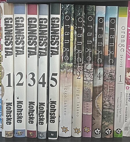 Gangsta 1-5 orange 1-5 manga+novel