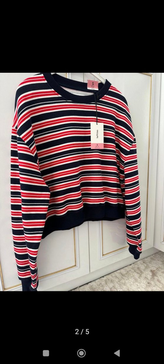 lefties çizgili swatshirt - Görsel 3