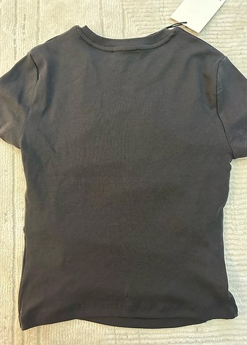 Bershka kadın büzgülü t-shirt - Görsel 5