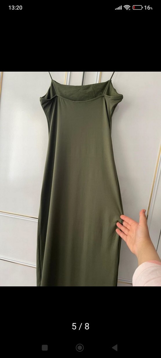 pull&bear askılı elbise - Görsel 3