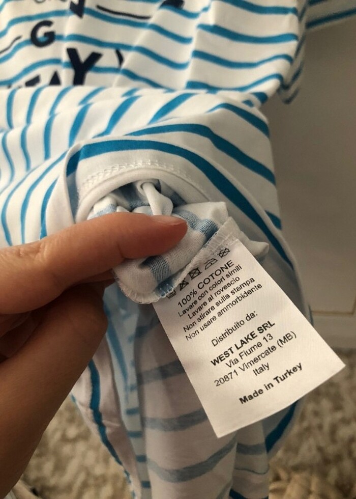 Erkek çizgili t-shirt  - Görsel 3