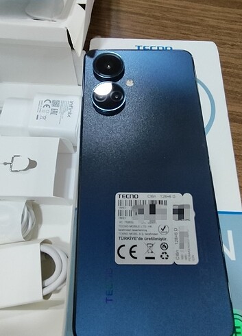 TECNO CAMON 19 6+128 CEP TELEFONU KUTUSU AÇILMIŞ