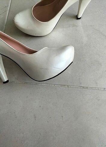 36 Beden beyaz Renk Gelin ayakkabısı platform ayakkabi
