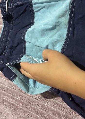 Lacivert Bel Detaylı Erkek Mayo Şortu - Görsel 4