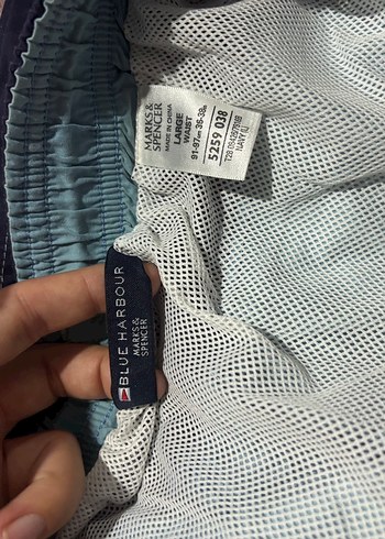 Lacivert Bel Detaylı Erkek Mayo Şortu - Görsel 6