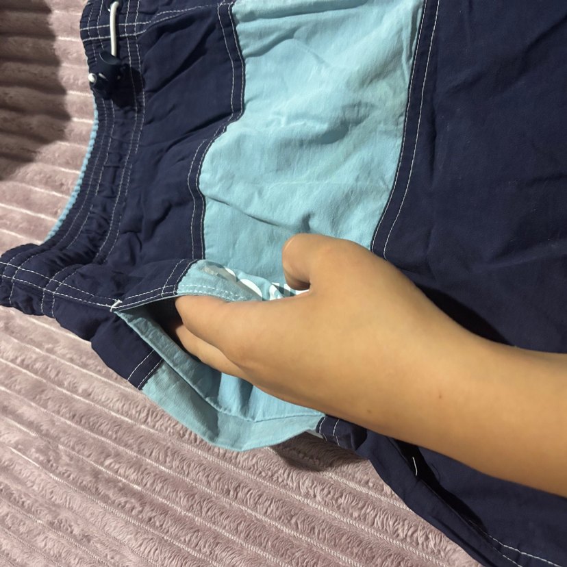 Lacivert Bel Detaylı Erkek Mayo Şortu - Görsel 4