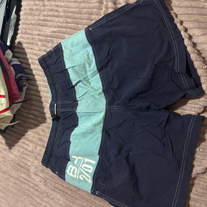 Lacivert Bel Detaylı Erkek Mayo Şortu - Görsel 3