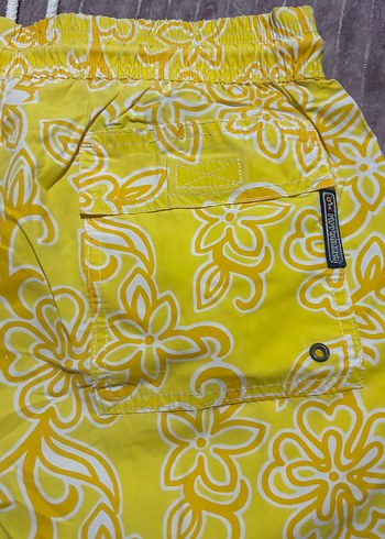 Renkli Sarı Bağcıklı Mini Şort ORJİNAL - Görsel 6