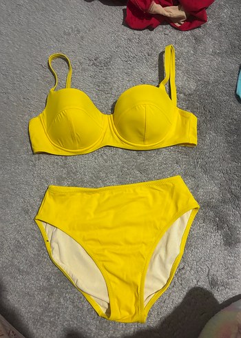 Sarı Strappy Kadın Bikini Takımı - Görsel 3