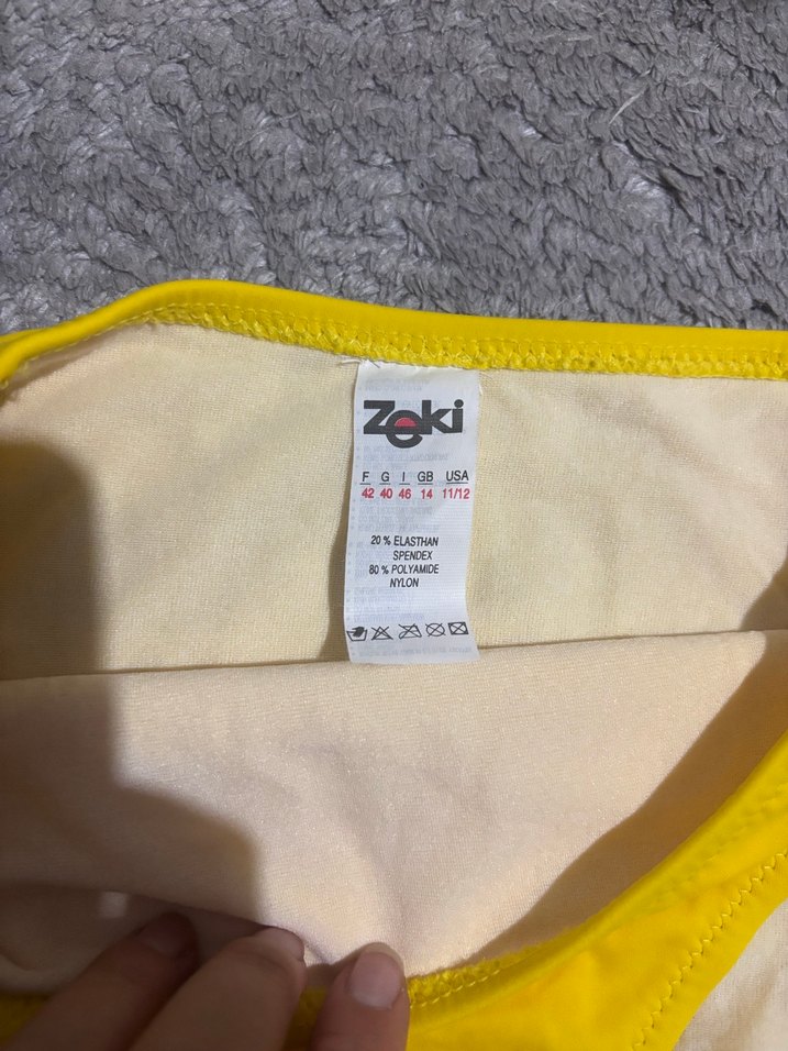 Sarı Strappy Kadın Bikini Takımı - Görsel 4