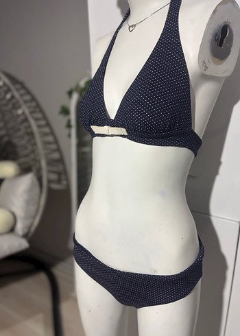 Lacivert puantiyeli Kadın Bikini takımı - Görsel 2