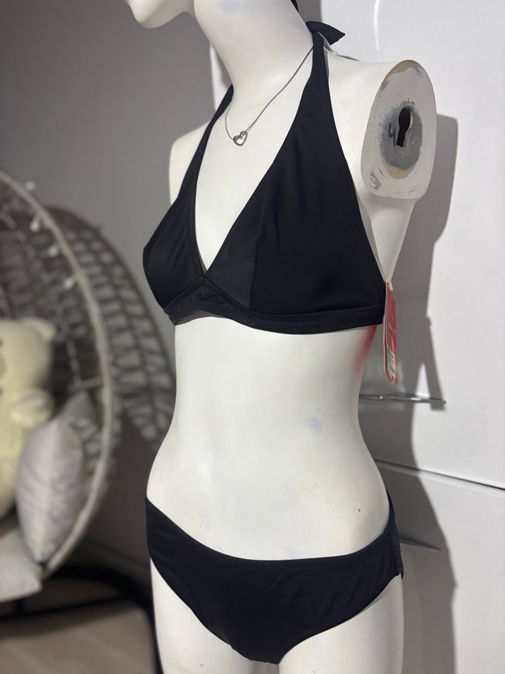 Siyah Mini Askılı Kadın Bikini - Görsel 2