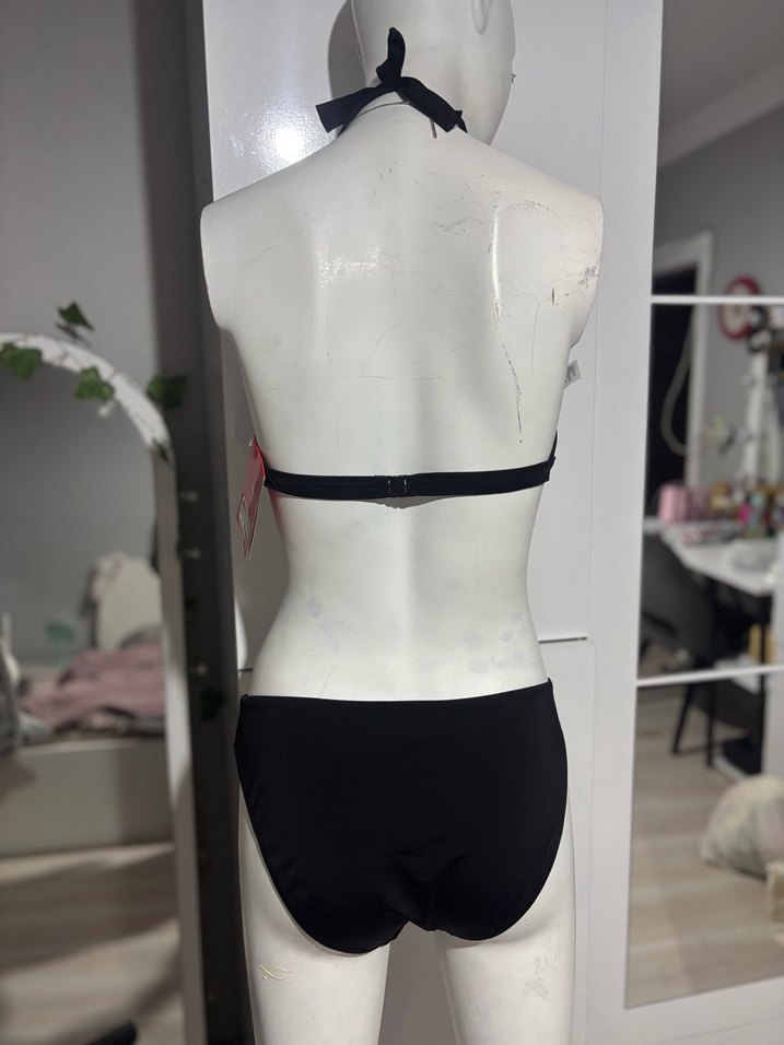 Siyah Mini Askılı Kadın Bikini - Görsel 3