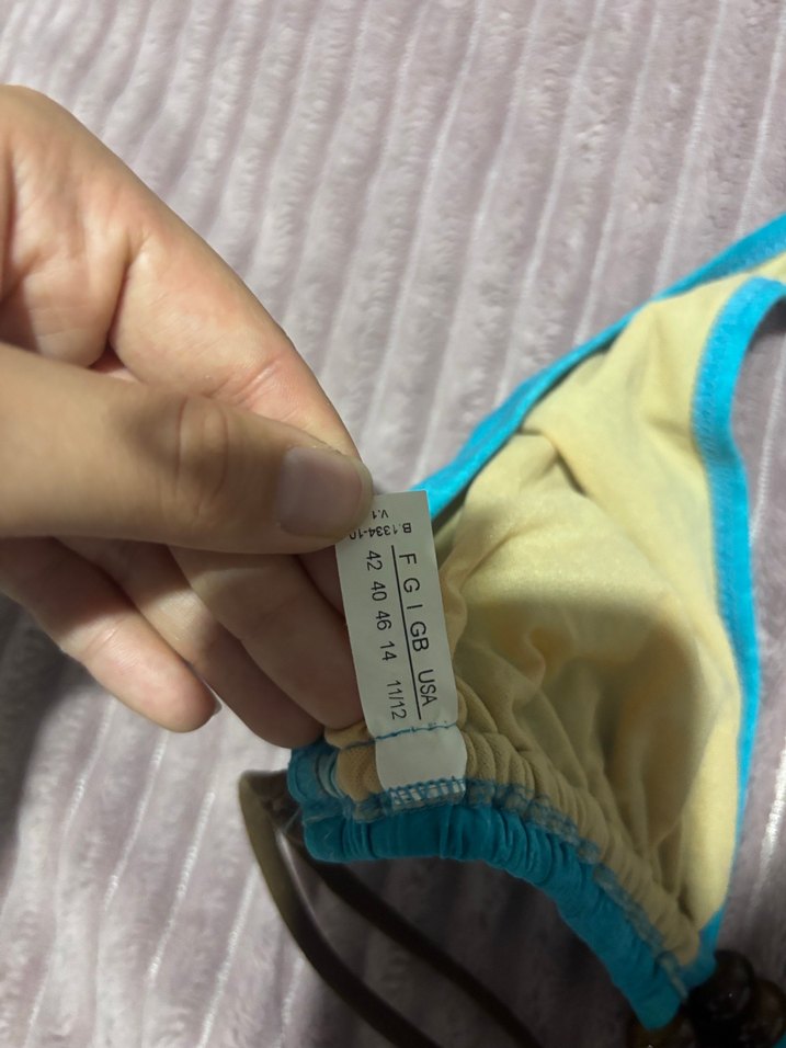 Turkuaz Bohem Mini Bikini Üstü - Görsel 5