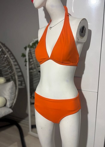 Turuncu Mini Strappy Bikini - Görsel 2