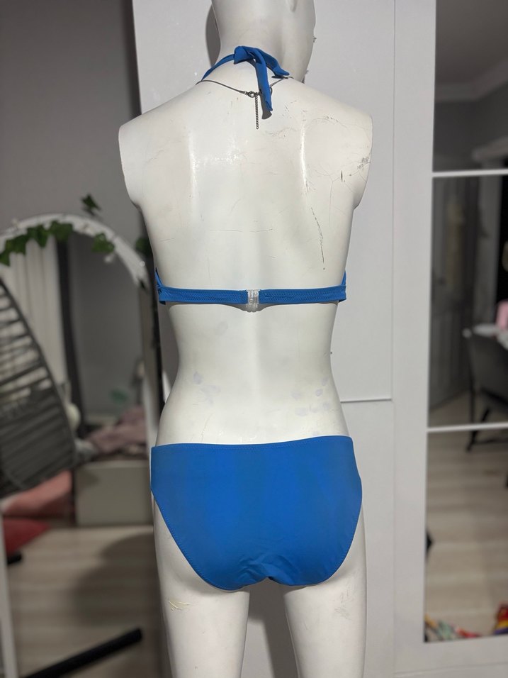 Mavi Strappy Bikini Takımı - Görsel 2