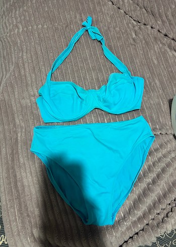 Mavi Strappy Mini Bikini takımı - Görsel 4