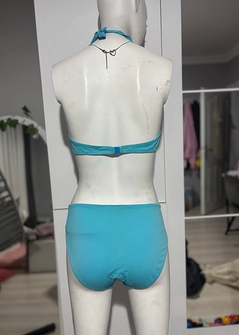 Mavi Strappy Mini Bikini takımı - Görsel 3