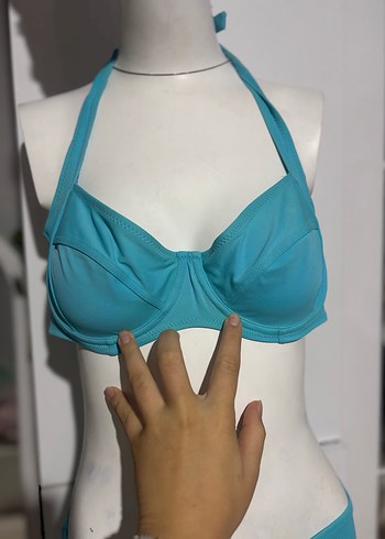 Mavi Strappy Mini Bikini takımı - Görsel 2