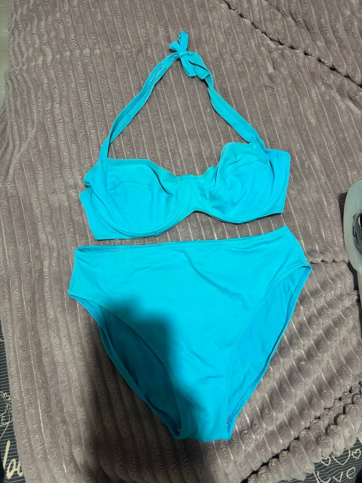 Mavi Strappy Mini Bikini takımı - Görsel 4