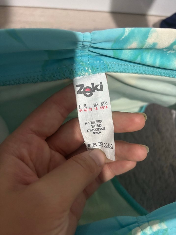 Turkuaz Bağlamalı Mini Bikini Takımı - Görsel 4