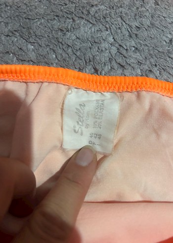 Turuncu Mini İp Askılı Bikini Takımı simli - Görsel 4