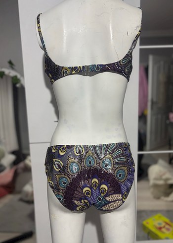 Bohem Desenli İpli Bikini - Görsel 4