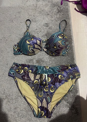 Bohem Desenli İpli Bikini - Görsel 5