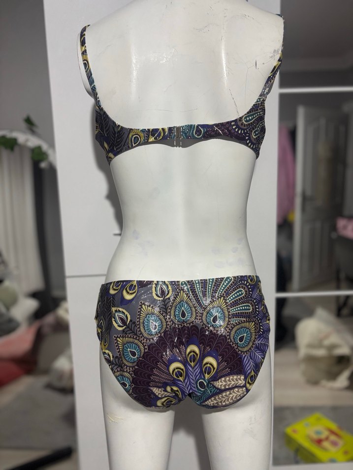 Bohem Desenli İpli Bikini - Görsel 4