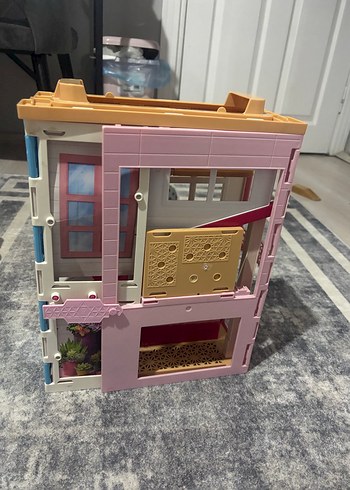 Pembe barbie portatif ev - Görsel 5