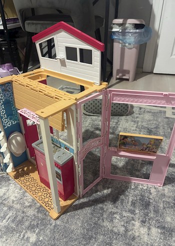 Pembe barbie portatif ev - Görsel 2