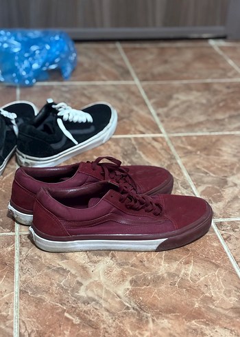 Orjinal bordo vans spor ayakkabı