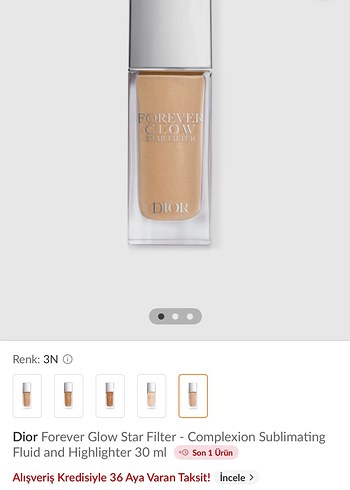 Dior Forever Glow Star Filter 30 ml - Bej