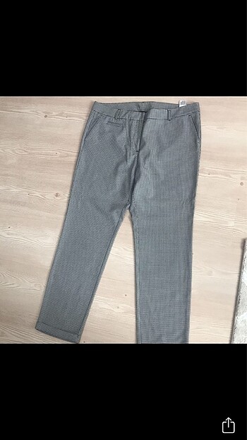 Kaz ayagı desnlı pantolon - Görsel 5