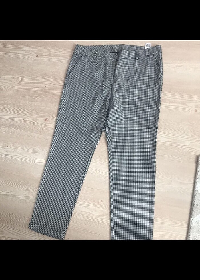 Kaz ayagı desnlı pantolon - Görsel 5