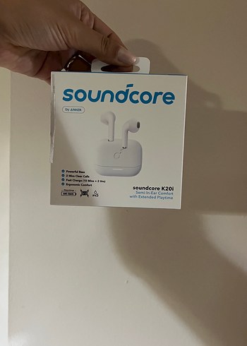 Soundcore K20i Beyaz Kablosuz Kulaklık