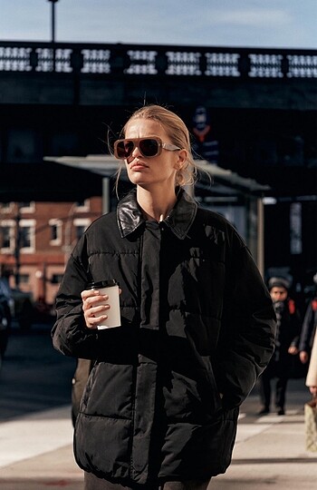 Zara zw collectıon kombin anorak mont