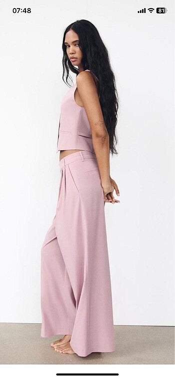 xs Beden Zara çift pilili pantolon