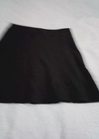 Addax Siyah Pilili Midi Mini Etek