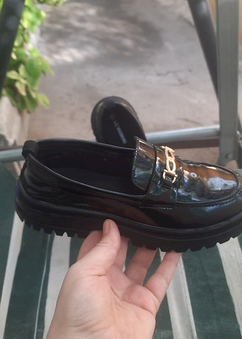 Parlak Siyah  Çocuk Tokalı Loafer - Görsel 7