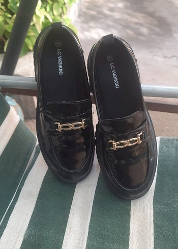 Parlak Siyah  Çocuk Tokalı Loafer - Görsel 6