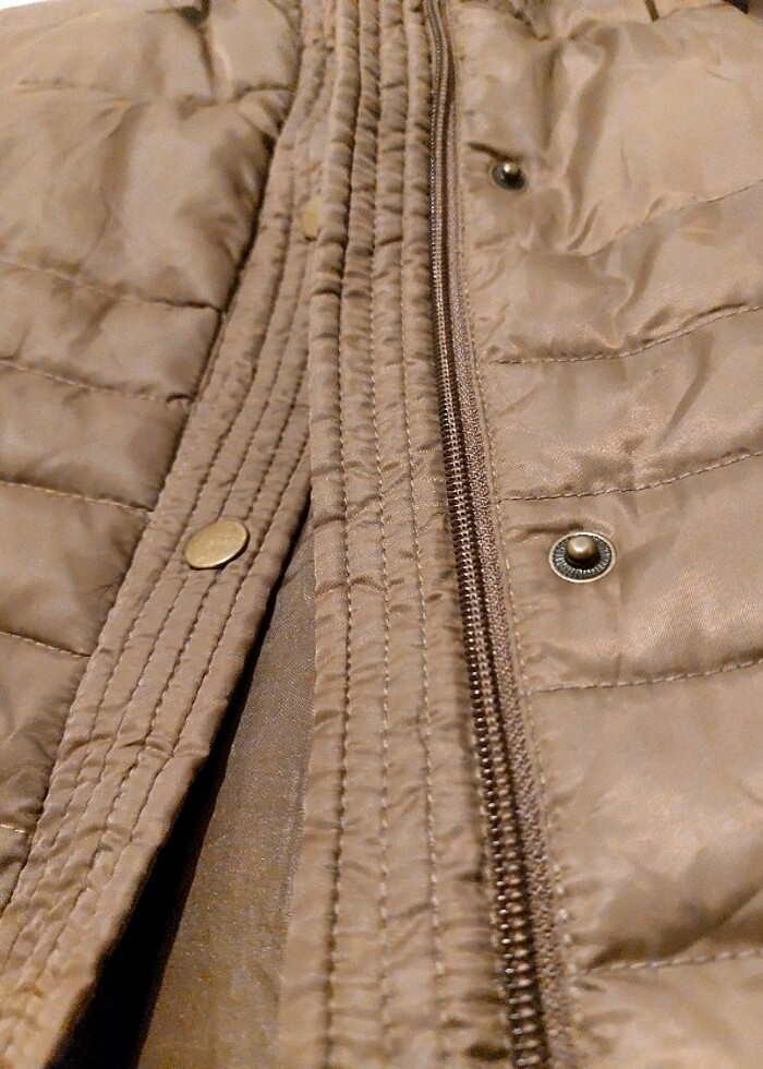 Park Bravo uzun kuş tüyü mont - Görsel 2