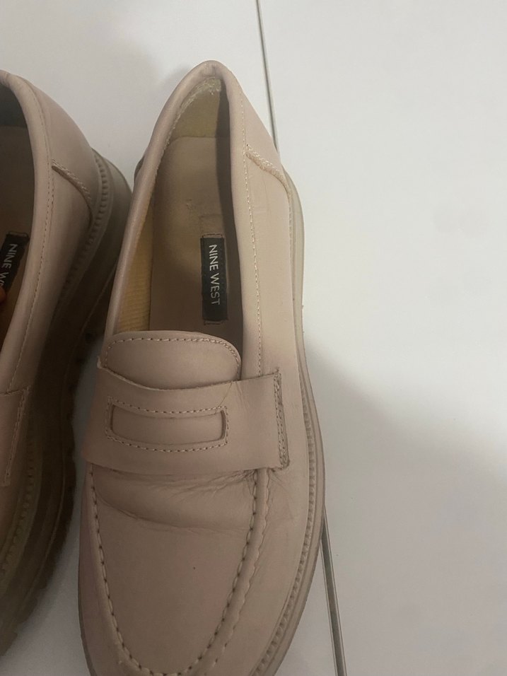 Bej Kadın Platform Topuklu Loafer - Görsel 4