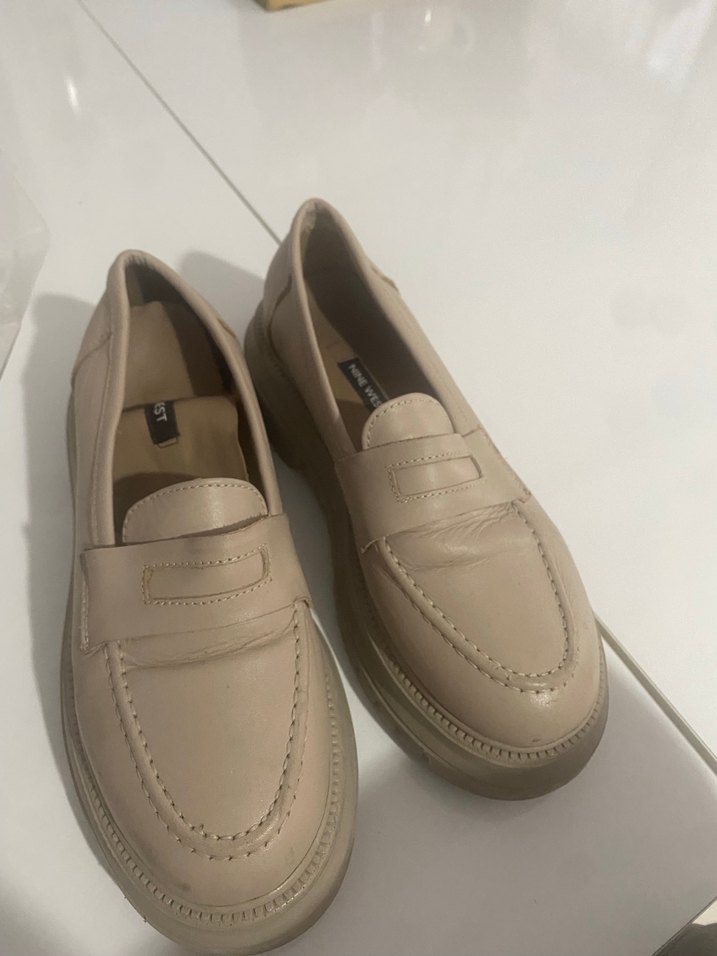 Bej Kadın Platform Topuklu Loafer - Görsel 3