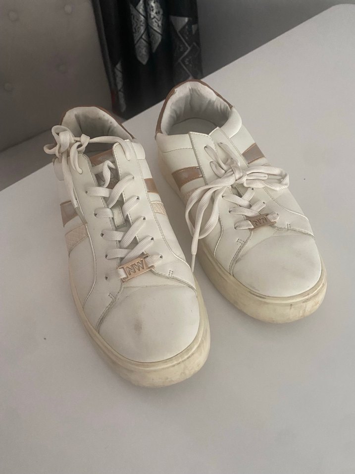 Nine west Beyaz Kadın Spor Ayakkabı Stiletto Topuklu - Görsel 2