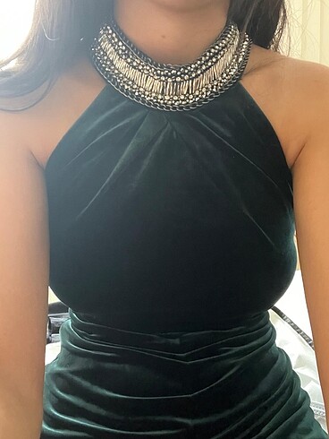 Kadife elbise - Görsel 7