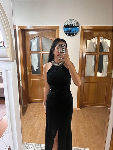 Kadife elbise - Görsel 5