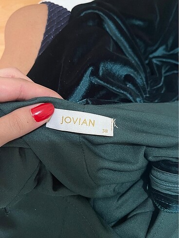 Kadife elbise - Görsel 8